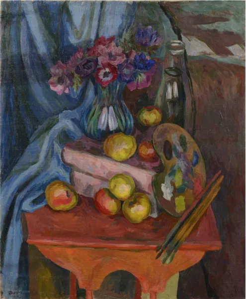 Composition aux fruits et à la palette